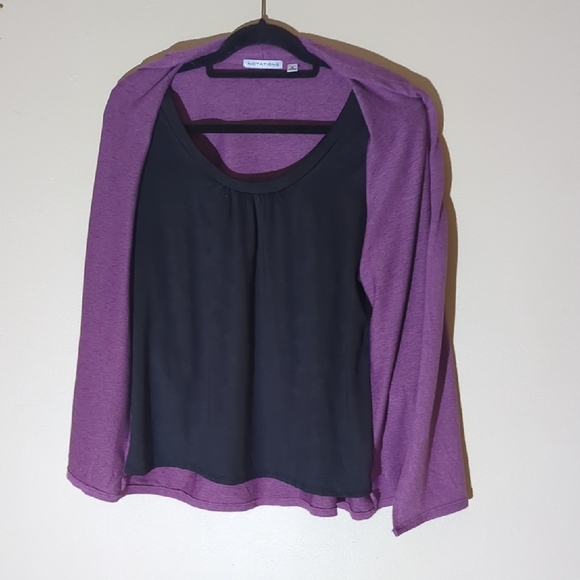 Notations Women's Lavender Open-Front Blazer - Picture 3 of 8